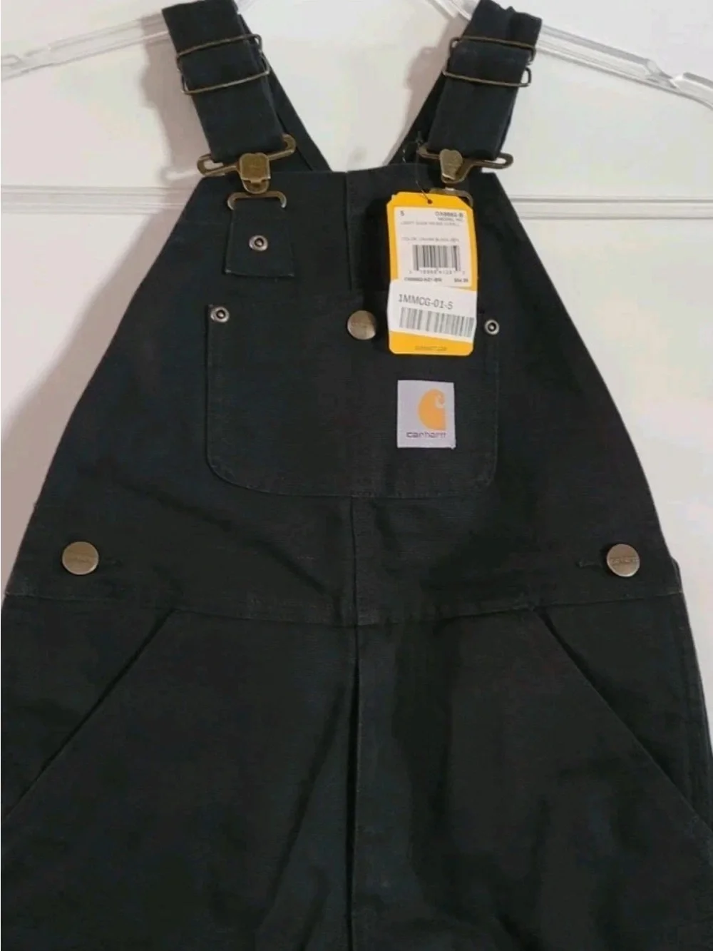 Carhartt Duck Canvas Insulated Bib Overalls Loose Fit Quilted Lining OX8662